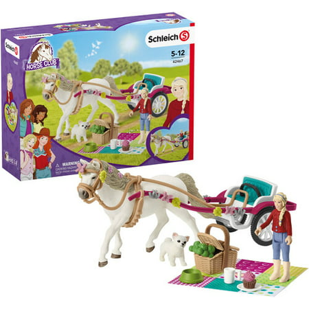 Schleich Horse Club Carriage Ride with Picnic Toy Playset