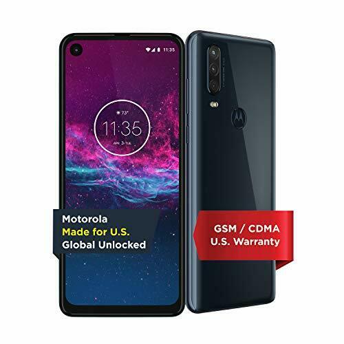 Motorola One Action | Unlocked | Made for US by Motorola | 4/128GB | 16MP Camera | Denim Moto Unlocked Smart Smartphone Cell Phone PAGL0001US