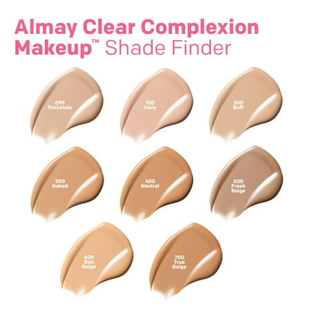 Almay Clear Complexion Foundation, 100 Ivory, 1 fl oz.Ivory,