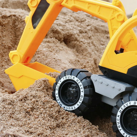 Willstar Simulation Inertial Engineering Vehicle Engineering Construction Truck Excavator Digger Vehicle Car Toy Kids Gift Ne BR Child Educational Interactive Toy Gift, Excavator