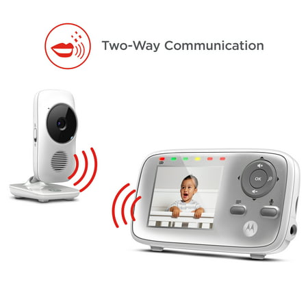 Motorola MB483-2, Video Baby Monitor, 2 CamerasWhite,