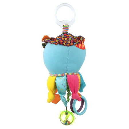 Lamaze Clip & Go Captain Calamari Infant Toy, Baby Car Seat Toy, Plush Stroller Toy