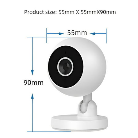 Baby Monitor Camera, Ingzy HD 1080P Wireless WiFi Security Camera Baby Pet Monitor 360 Rotation Two-way Audio Camera, 1 Pack