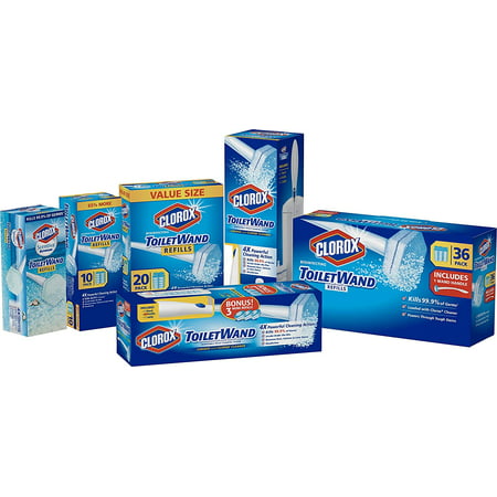 Clorox ToiletWand Disinfecting Refills, Disposable Wand Heads - 30 Count