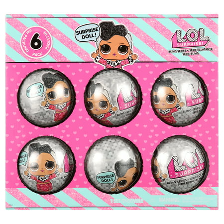 LOL Surprise Bling Series Doll Playset, 6 Pieces, Great Gift for Kids Ages 4 5 6+