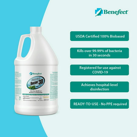 Benefect Decon 30: Botanical Disinfectant, 5 Gallon Single