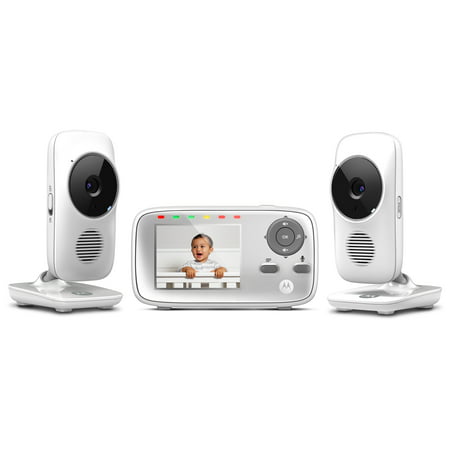 Motorola MB483-2, Video Baby Monitor, 2 CamerasWhite,