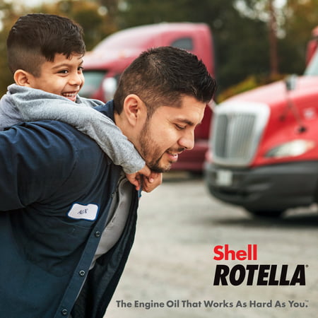 Shell Rotella T4 Triple Protection 15W-40 Diesel Motor Oil, 2.5 Gallon, 2-Pack