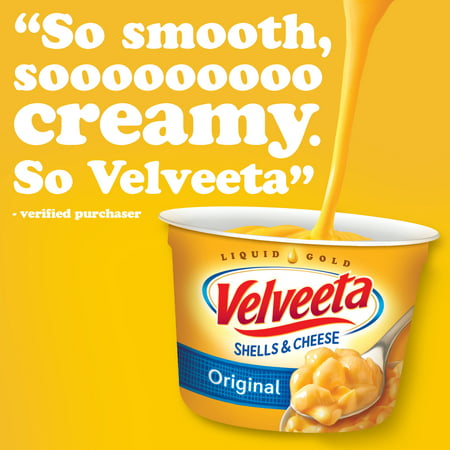 Velveeta Shells and Cheese Macaroni and Cheese Cups Easy Microwavable Dinner, 4 ct Pack, 2.39 oz Cups