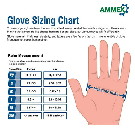 AMMEX BX3 Nitrile Latex Free Industrial Disposable Gloves, X-Large, Black, 1000/Case, Black, XL