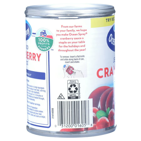 Ocean Spray Jellied Cranberry Sauce, 14 oz Can