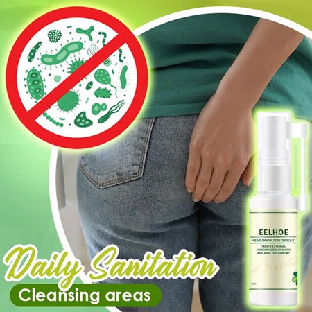 Willstar Herbal Extracts Safe Hemorrhoid Spray Relieve Discomfort Effective Anal Area Treatment Medical Cream Avoid Bacteria Health Care, 30 mL