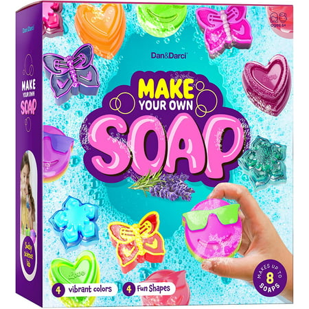 Dan&Darci Soap Making Kit for Kids - Kids Crafts Science Project Toys - Gifts for Girls and Boys Ages 6-12 - Craft Activity Gift for Age 6, 7, 8, 9, 10, 11 & 12 Year Old Girl - Kid DIY Soap Kits