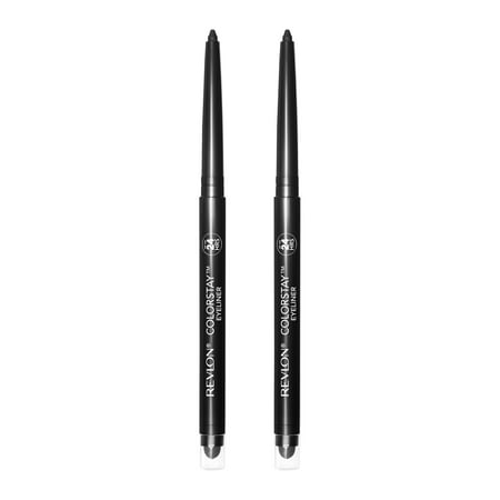 Revlon ColorStay Eyeliner Pencil, 201 Black, 2 PackBlack,