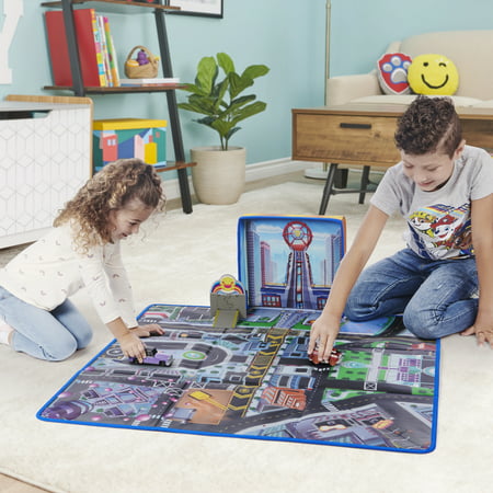 PAW Patrol, True Metal Adventure City Movie Play Mat Set with 2 Exclusive Toy Cars 1:55 Scale, Kids Toys for Ages 3 and up
