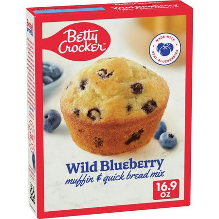 Betty Crocker Wild Blueberry Muffin and Quick Bread Mix, 16.9 oz, 16.9 oz