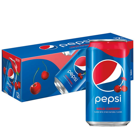 Pepsi Cola Wild Cherry Soda Pop, 12 oz, 12 Pack Cans