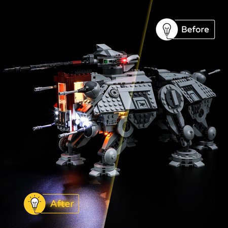 YEABRICKS LED Lighting Kit Compatible with Legos Star Wars AT-TE Walker 75337 Toy Building Kit(Not Include the Building Set)