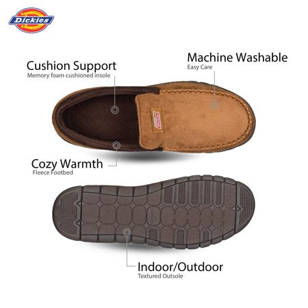 Genuine Dickies Men's Indoor/Outdoor Venetian Moccasin Slipper (Tan, Size Medium (8-9))Tan,