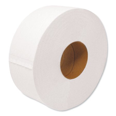 GEN JRT Jumbo Toilet Paper, Septic Safe, 2-Ply, White, 3.3" x 500 ft, 12/Carton -GENULTRA9B