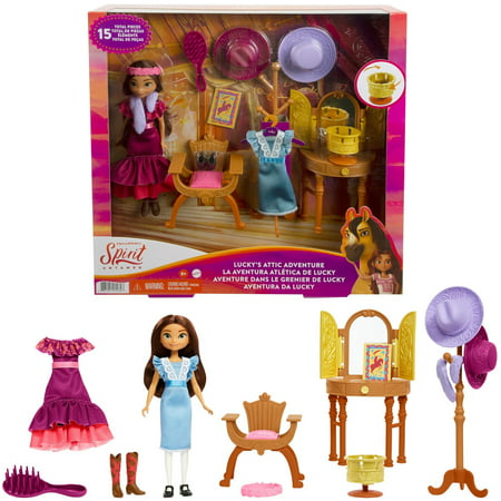 Spirit Untamed Lucky?S Attic Adventure with Lucky Doll & Play Pieces, 3 Years & up