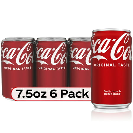 Coca-Cola Soda Soft Drink, 7.5 fl oz, 6 Pack