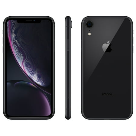 Restored Apple iPhone XR 128GB Black - Fully Unlocked 4G LTE (Refurbished), Black