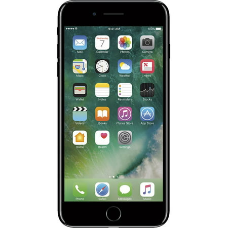 Restored Apple iPhone 7 Plus 128GB, Jet Black - Unlocked GSM (Refurbished), Jet Black