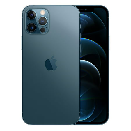 Apple iPhone 12 Pro Unlocked (CDMA + GSM) 128GB Pacific Blue | Refurbished C | Cell Phones