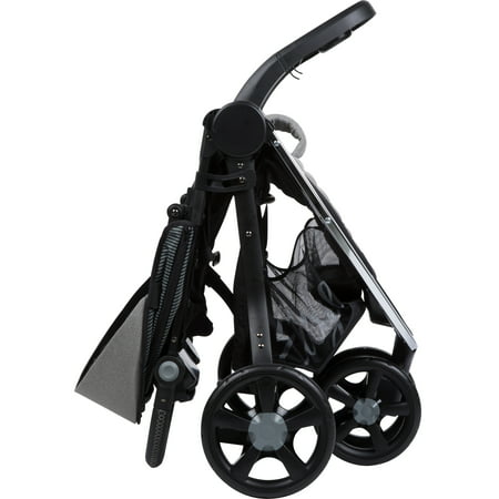 Monbebe Edge Travel System Stroller and Infant Car Seat, PinstripeGray/Black Pinstripe,