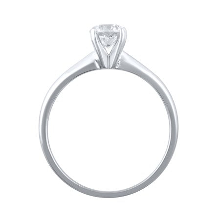 1/2 Carat T.W. (I2 clarity, H-I color) Brilliance Fine Jewelry Diamond Solitaire Ring in 10kt White Gold, Size 9