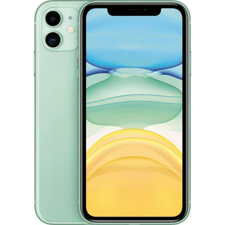 Restored Apple iPhone 11 64GB Green Fully Unlocked (Refurbished), Green Purple