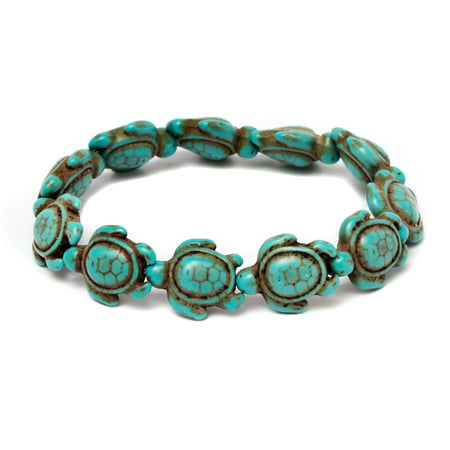 Amy and Annette Handmade Genuine Turquoise Hawaiian Sea turtle bracelet