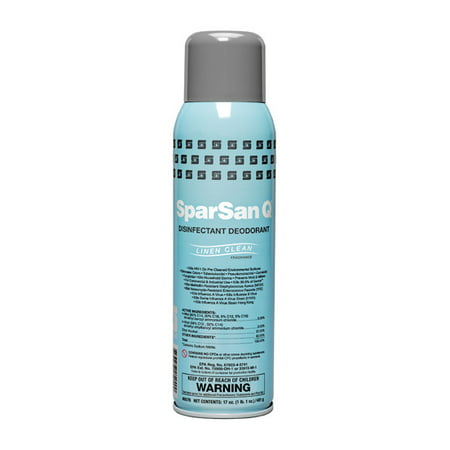 Spartan Sparsan Q Disinfectant Deodorant Linen Fragrance, 18oz net can, 12cans/Case