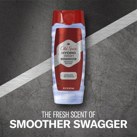 Old Spice Men's Moisturizing Hydro Body Wash Smoother Swagger, 16 fl oz