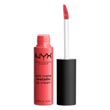 NYX Professional Makeup Soft Matte Lightweight Metallic & Cream Lipstick, ManilaManila,