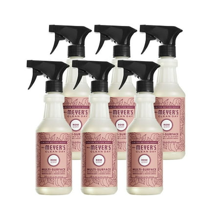 Mrs. Meyer's Multi-surface Cleaner Rose, 16 OZ (Pack of 6)