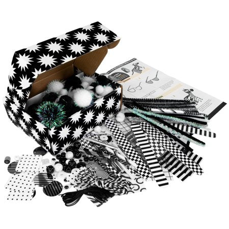 Smarts & Crafts Make Your Own Black and White Craft Kit (233 Pieces)
