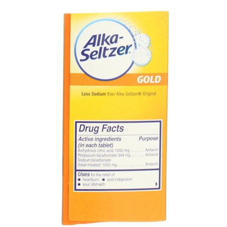 Alka-Seltzer Effervescent Tablets Gold 36 ea