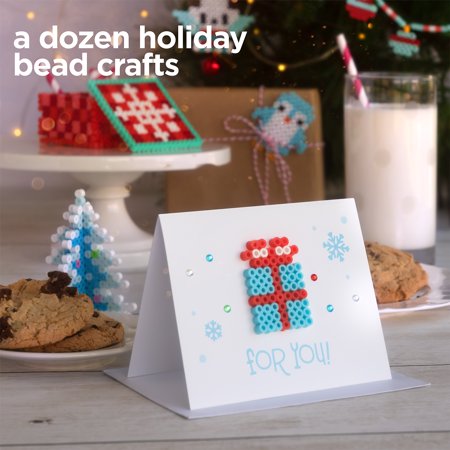 Perler Advent 12 Days of Crafting Fusible Bead Kit, Ages 6 and up, 12 Holiday Projects