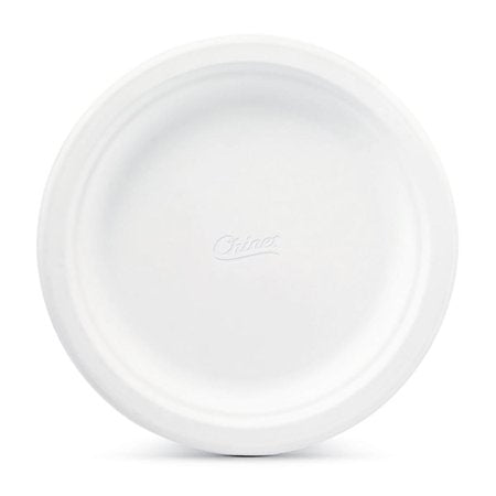 Chinet Classic White Paper Lunch Plates, 8 3/4", 225 Count
