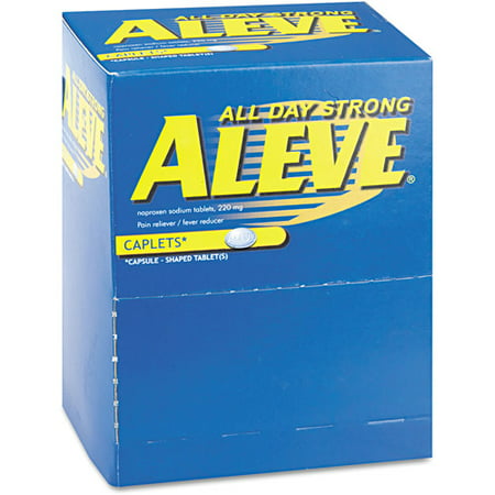 Aleve Pain Reliever/Fever Reducer Caplets, 50 count