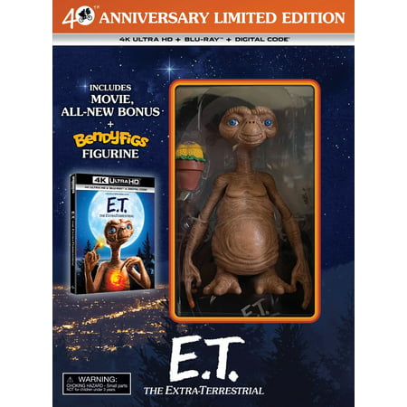 E.T. The Extra-Terrestrial 40th Anniversary (Walmart Exclusive) (4K + Blu-ray + Digital Copy) BendyFig