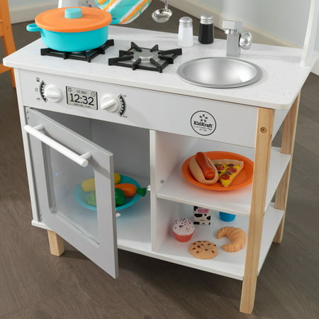 KidKraft All Time Play Kitchen with 38 Piece Accessory Play Set