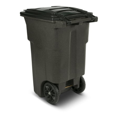 Toter Trash Can Brownstone with Wheels and Lid, 64 Gallon, Brownstone