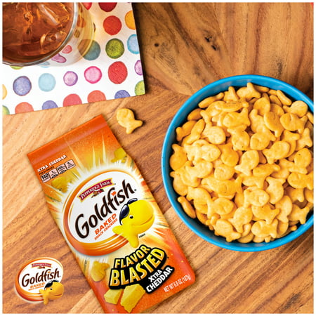 Goldfish Flavor Blasted Xtra Cheddar Crackers, 6.6 oz. Bag