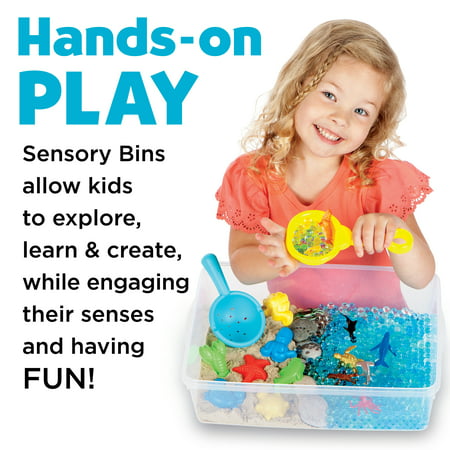 Creativity for Kids Sensory Bin Ocean and Sand- Child & Toddler Sensory Activity, Art & Craft Kits, Boys & Girls