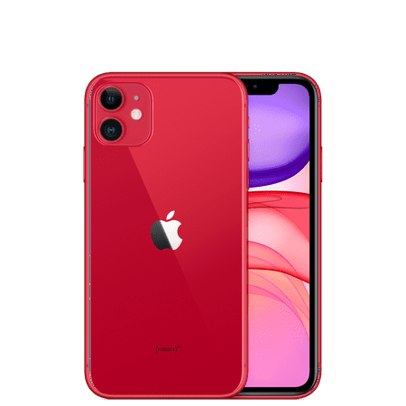 Restored Apple iPhone 11 128GB (PRODUCT) Red LTE Cellular AT&T MWJ22LL/A (Refurbished), Red