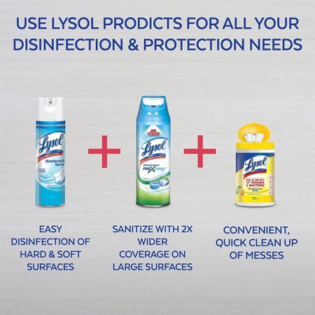 Lysol All-Purpose Cleaners Spray, Crisp Linen Scent, 19 Ounce, 3 Count