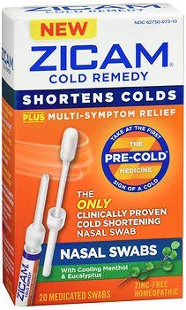 Zicam Cold Remedy Nasal Swabs - 20 ct, Pack of 6
